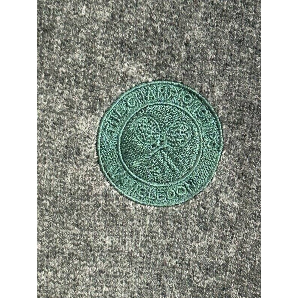 Rolex 100% Cashmere Green Cardigan Sweater Long Sleeve Button Front Wimbledon XS - Picture 3 of 11